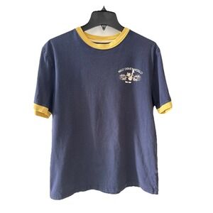 Disneyland Resort Shirt‎ "Fun in the Sun" Blue Short Sleeve Shirt Size M Adult